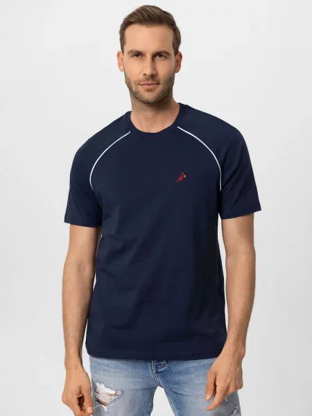 Moxx Paris Majica marine / svetlo rdeča bela