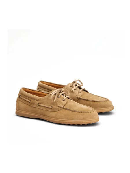 Półbuty Tod's zamszowe beżowe