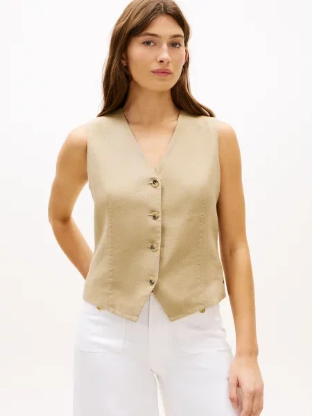 TOMMY HILFIGER Vestă de costum ESS' bej