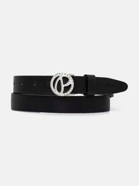 Кожен Pepe Jeans ATHEMOND BELT дамски черно