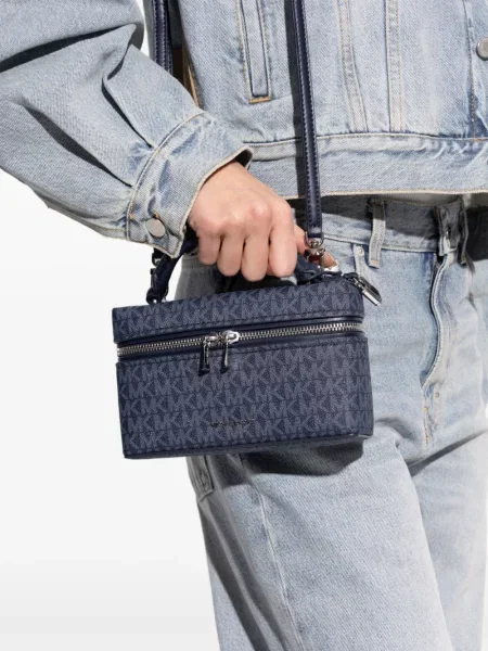 Sneakerși Michael Michael Kors cu imagine cu șireturi din dantelă negru