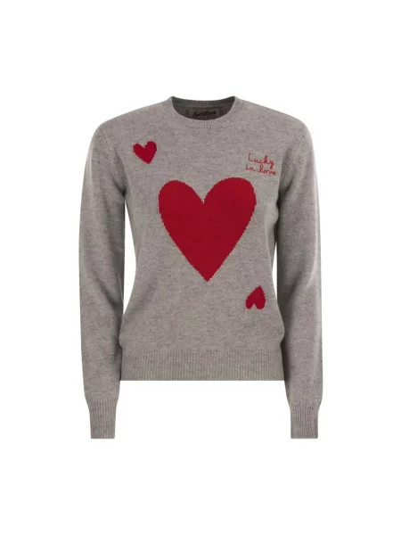 Sweter Mc2 Saint Barth wełniany szary
