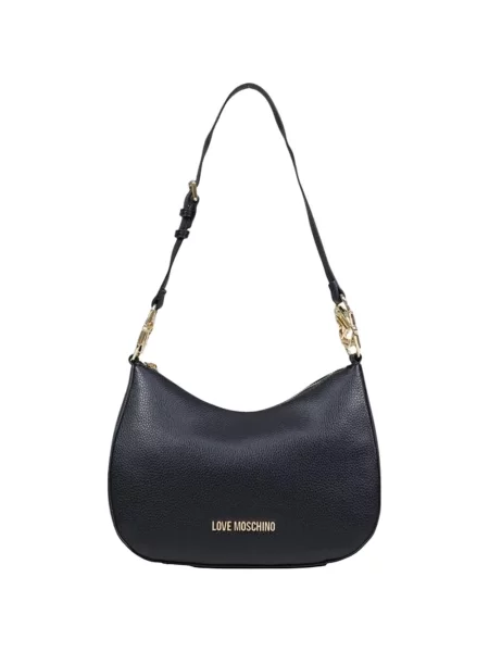 Шопинг чанта Love Moschino с автограф черно