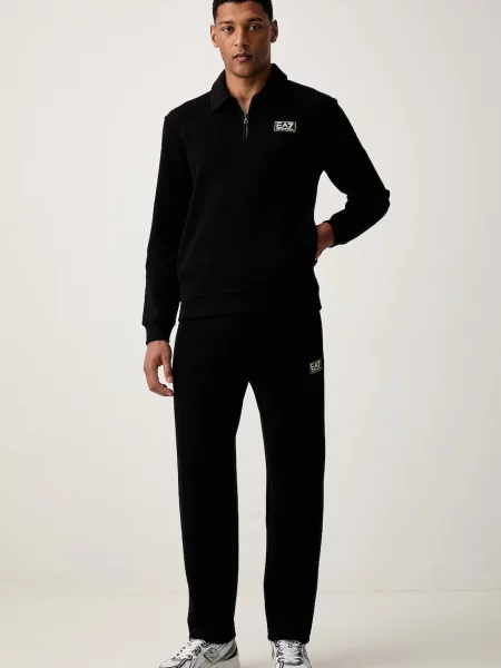 Emporio Armani pantaloni de trening pentru bărbați din negru