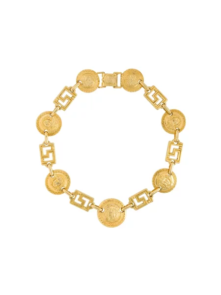 Přívěsek Versace Pre-owned s autogramem zlatý