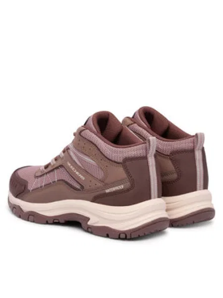 SKECHERS Gležnjače na vezanje TREGO lila / sivkasto mauve ljubičasta