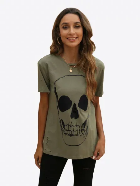 Imily Bela Tricou verde negru