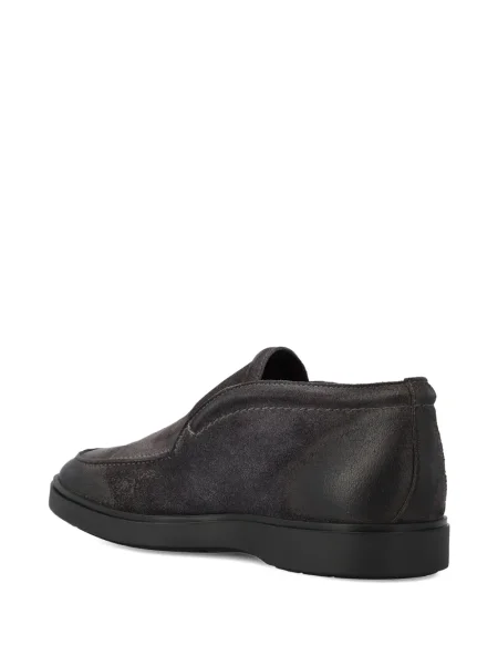 Pantofi loafer Tagliatore din piele de căprioară gri