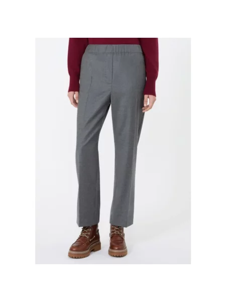 Spodnie Weekend Max Mara wełniane szare
