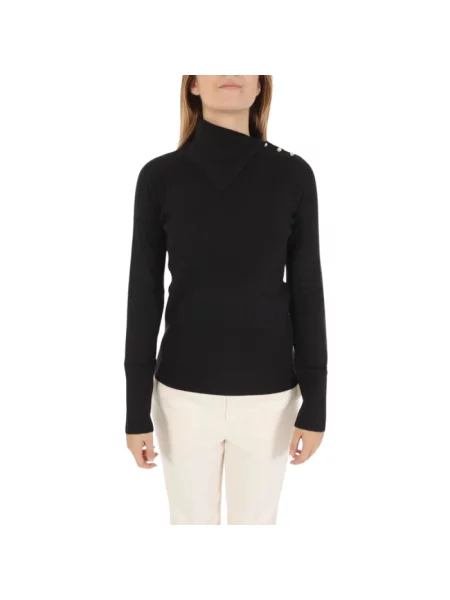Sweter z golfem Marella do golfa czarny