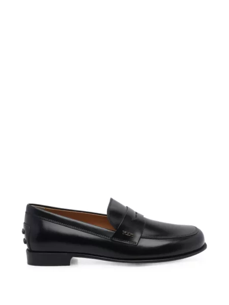 Pantofi loafer Tod's din piele cu autograf negru