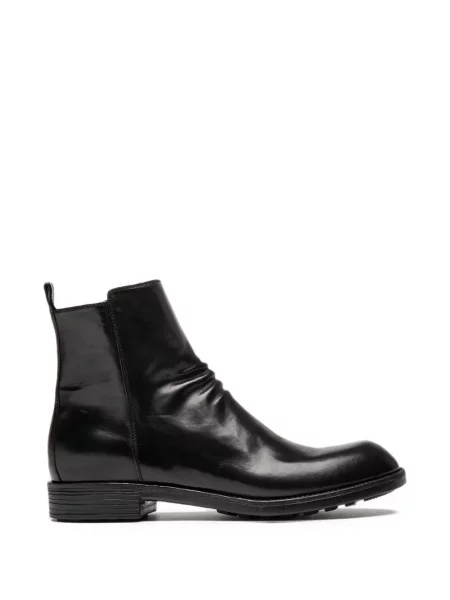 Cizme scurte Officine Creative din piele negru