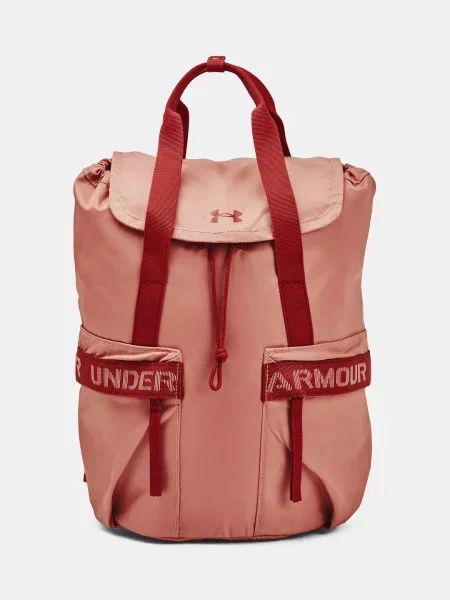 Раница Under Armour лилаво малък с изчистен дизайн оранжево