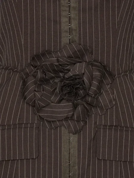 Ριγέ κοστούμι μίνι φόρεμα Rotate Birger Christensen ροζ