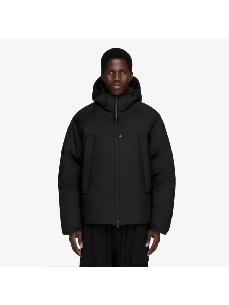 Jacheta Hooded Puffer Jacket Black L negru