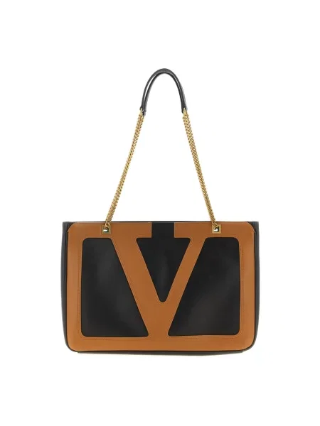 Torba Valentino Garavani skórzana brązowa