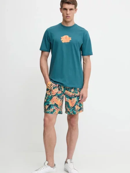 Majica adidas Originals Graphic Tee s tiskom tirkizna
