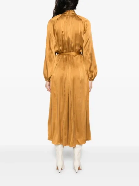 Rochie midi Zimmermann până la genunchi de costum maro
