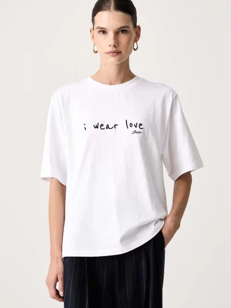 BOSS Orange tricou pentru femei din alb