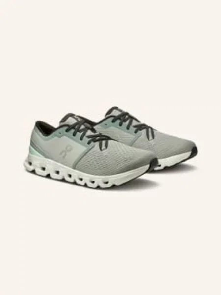 On Fitness Obuv Cloud x4 černošedá / světle zelená šedé