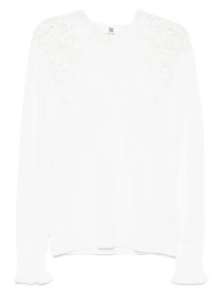 Bluză Ermanno Scervino din dantelă alb