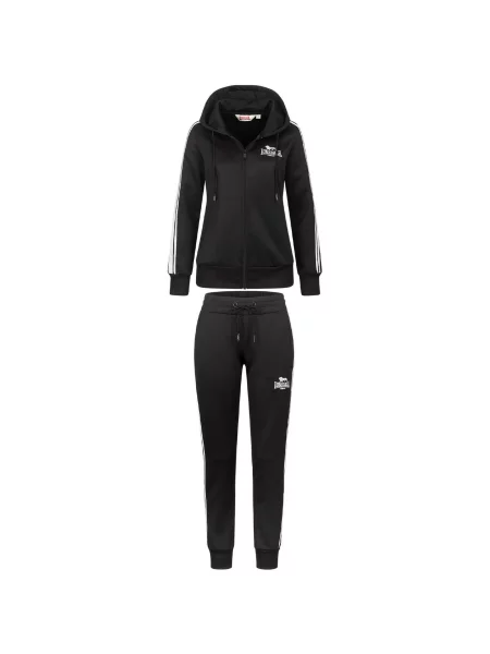 Bluza dresowa z kapturem Lonsdale Bromley biała