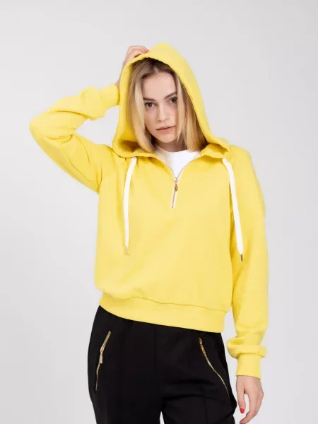 Худи Feel And Fly желтое