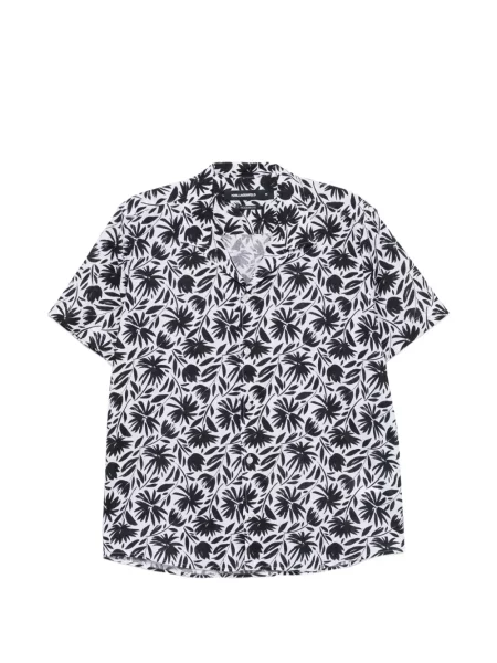Cămașă Karl Lagerfeld cu model floral alb