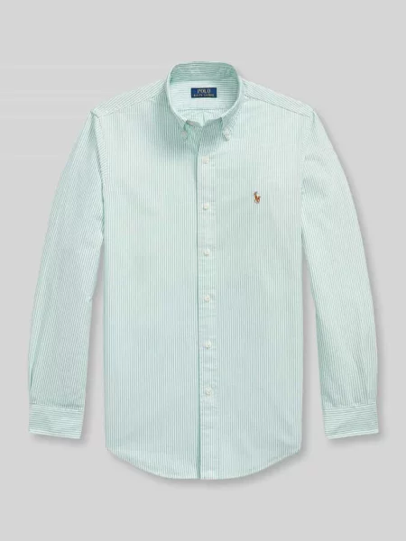 Koszula casualowa o kroju regular fit z czystej bawełny Polo Ralph Lauren zielona