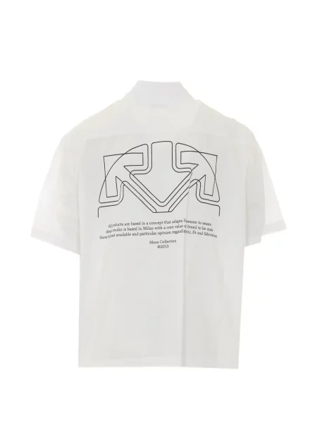 Scurt cămașă Off-white cu imagine alb