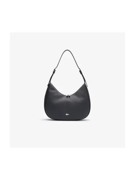 Geanta hobo Lacoste negru
