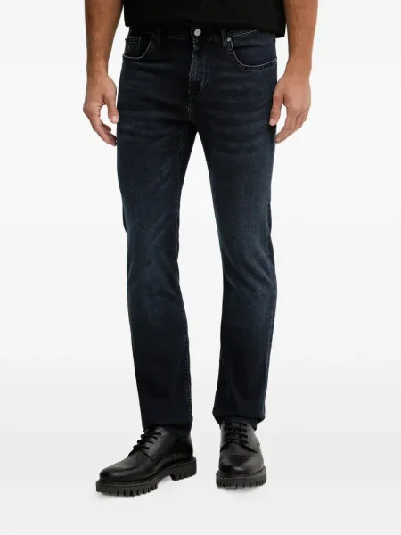 Džíny Karl Lagerfeld s autogramem modré