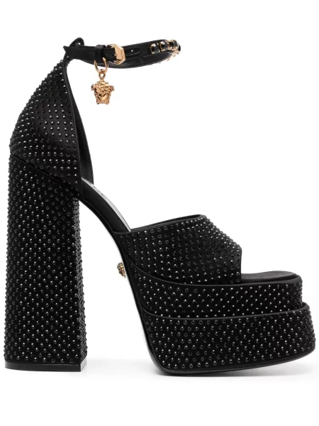 Sandale Versace cu platformă negru