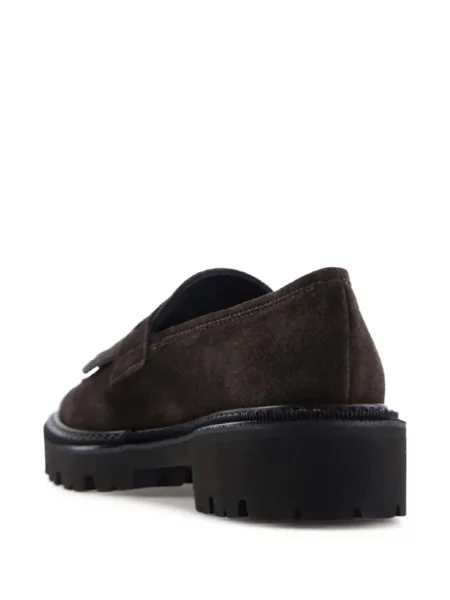 Pantofi loafer Notabene cu franjuri maro