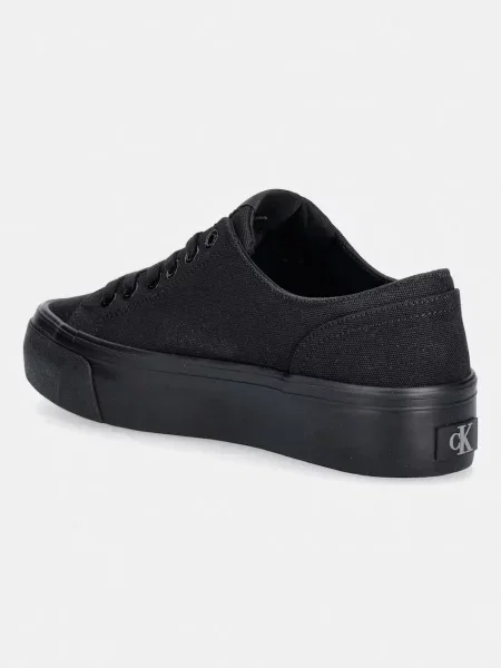 Calvin Klein VULC FLATFORM LOW CANVAS MG tenisówki czarne