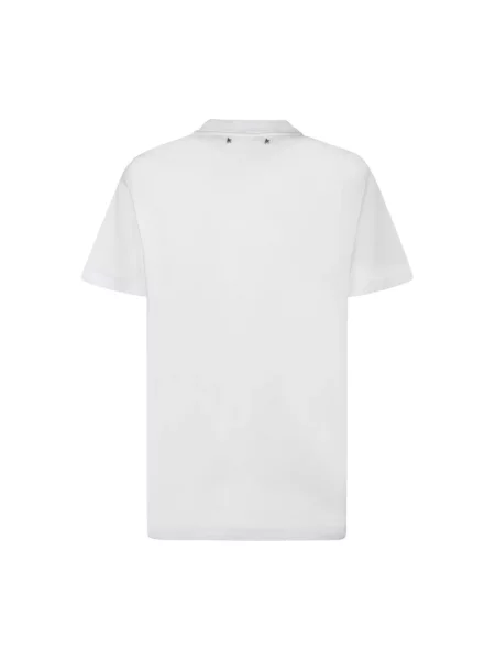 Koszulka Golden Goose z kryształkami biała