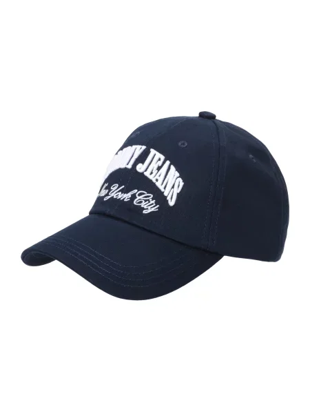 Шапка с козирка Tommy Jeans тъмносиньо с апликация синьо