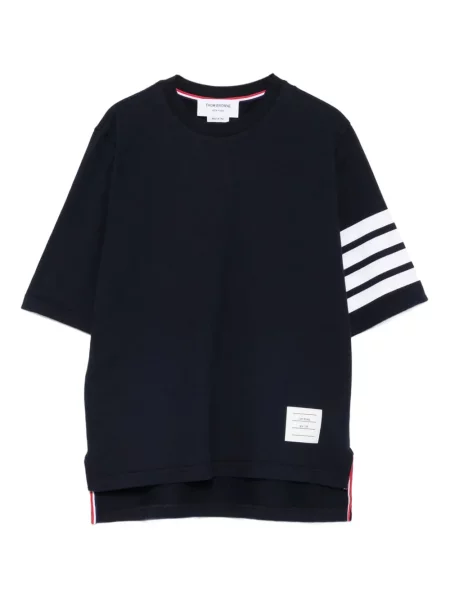 Tricou Thom Browne cu dungi albastru