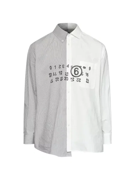 Cămașă Mm6 Maison Margiela din poplin alb