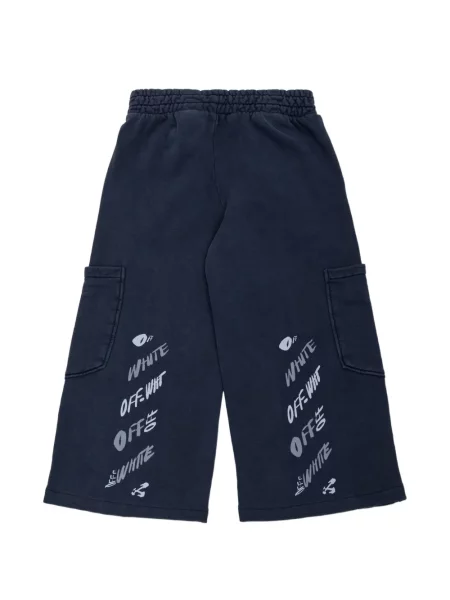 Spodnie cargo dziecięce Off-white białe