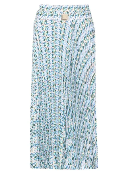 Fusta maxi Tory Burch cu imagine cu imprimeu abstract albastru