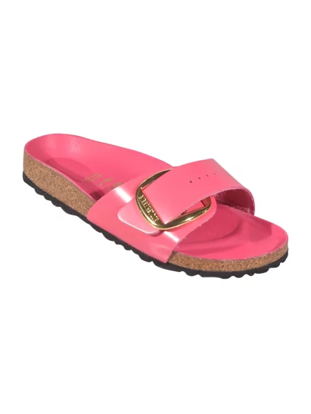 Klapki Birkenstock na sprzączkę różowe