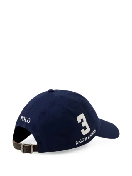 Șapcă Polo Ralph Lauren cu autograf albastru