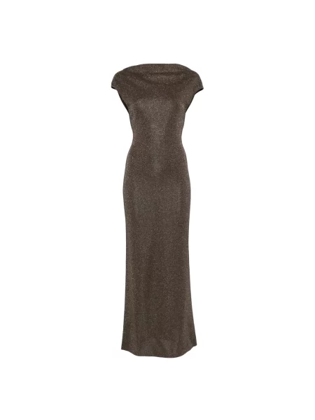 Sukienka Max Mara elegancka brązowa