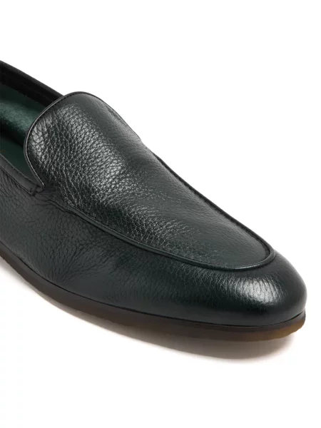 Loafersy Barrett skórzane zielone
