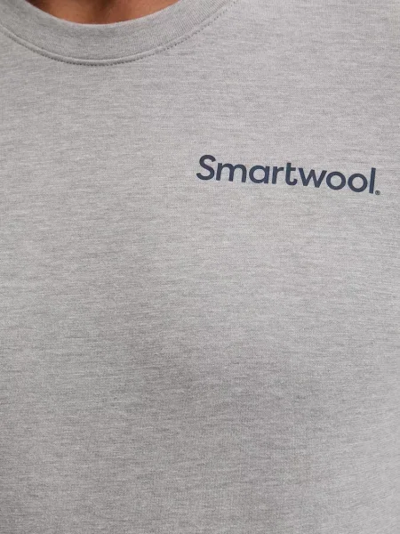 Лонгслив Smartwool с принтом серый
