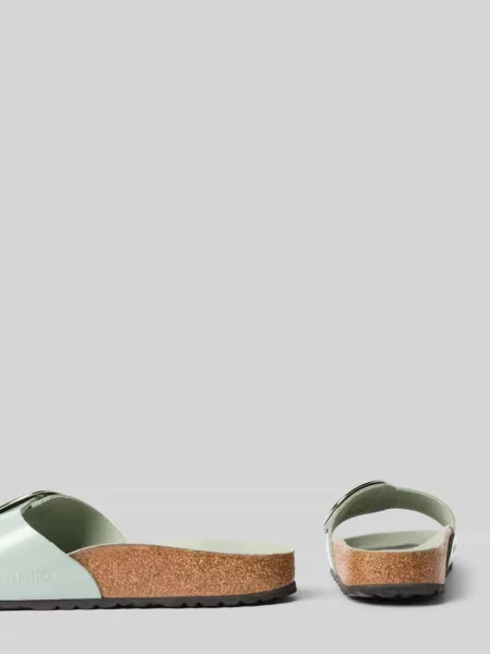 Klapki ze skóry ze sprzączką model MADRID BIG BUCKLE' Birkenstock
