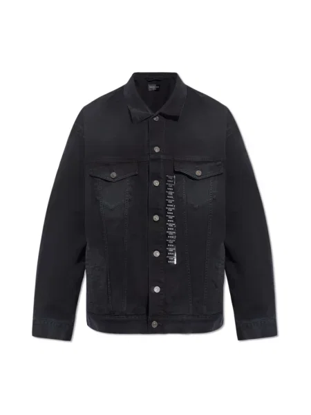 Kurtka jeansowa Balenciaga czarna