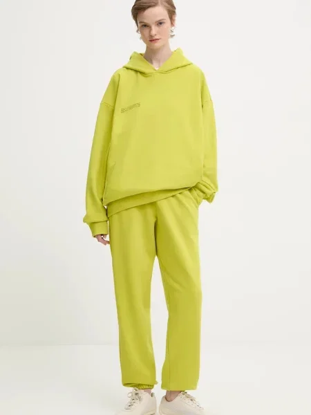 Кофта Pangaia з капюшоном однотонна зелений