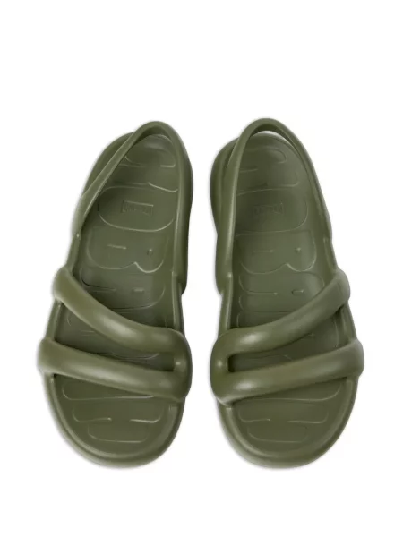 Sandale Camper fără toc cu bretele verde